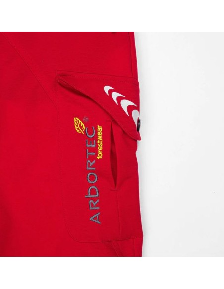 Pantaloni Antitaglio Arbortec Class 1 - Rosso Breatheflex Pro
