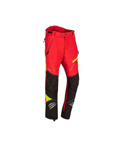 Pantaloni antitaglio, rosso/giallo, Ninja