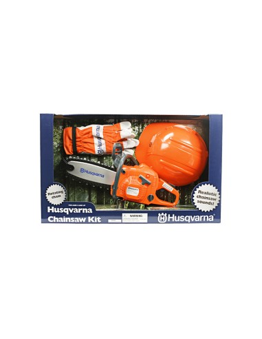 Motosega Giocattolo con kit sicurezza Husqvarna